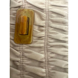Prada "Nappa Gaufre" Ruched Leather Clutch