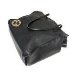 Gucci "Dollar G Interlocking" Vintage Leather Tote Bag