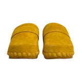 Chloe "Joy" Suede Platform Clogs - Size 40