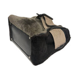 BOYY Faux Fur and Leather Buckle Bag