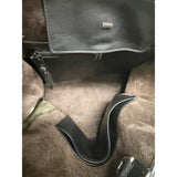 BOYY Faux Fur and Leather Buckle Bag