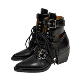 Chloe Buckle Ankle Boots - Size 36