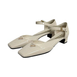 Prada Patent Leather Ankle-Strap Pumps - Size 38