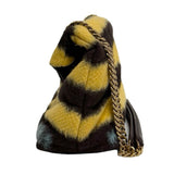 Saint Laurent "Tie Dye Wool Loulou Puffer" Shoulder Bag