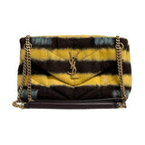 Saint Laurent "Tie Dye Wool Loulou Puffer" Shoulder Bag