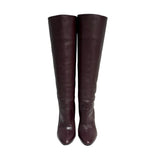 Saint Laurent Leather Knee-High Boots - Size 36
