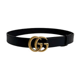 Gucci "GG Marmont Double G" Leather Belt - Size 85/34