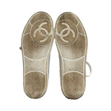 Chanel Leather Low-Top Sneakers - Size 38.5