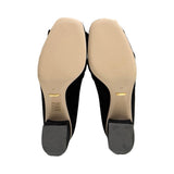 Gucci Suede GG Marmont Fringe Loafer Pumps - Size 41