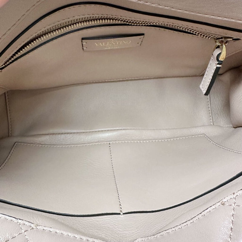 Valentino Large Roman Stud Leather Shoulder Bag