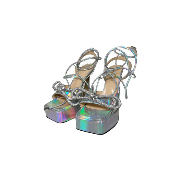 Mach & Mach "Double Bow Platform Sandal" - Size 37.5