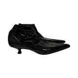 Khaite Volos Patent Leather Ankle Boots - Size 40.5