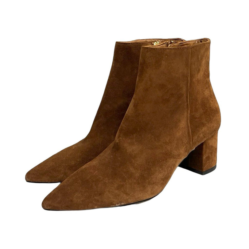 L'Agence Suede Ankle Booties - Size 38