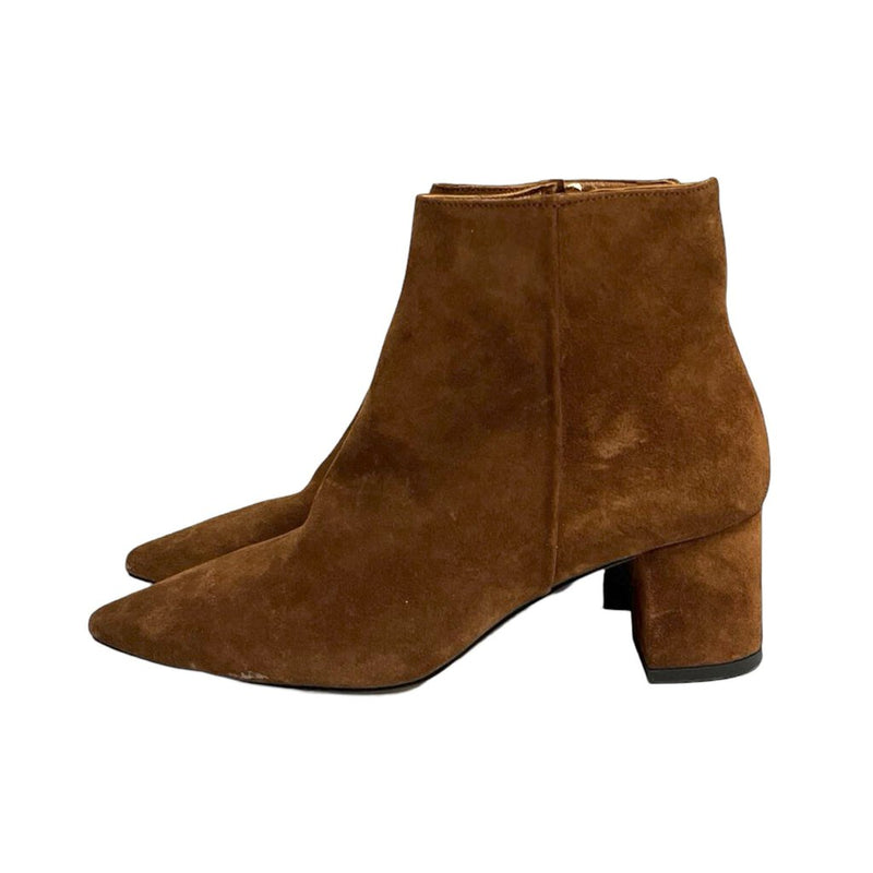 L'Agence Suede Ankle Booties - Size 38