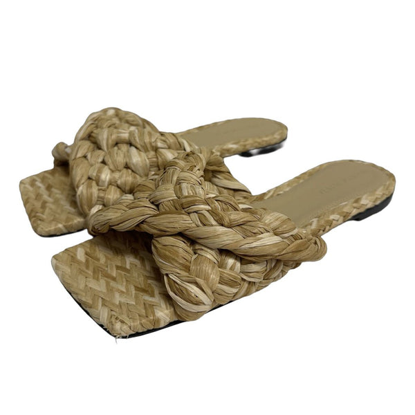 Bottega Veneta Raffia Sandals - Size 36.5