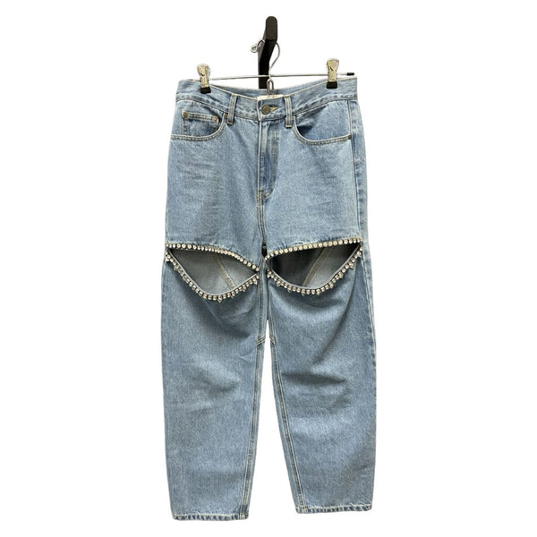 Area Crystal Slit Jeans - Size 2