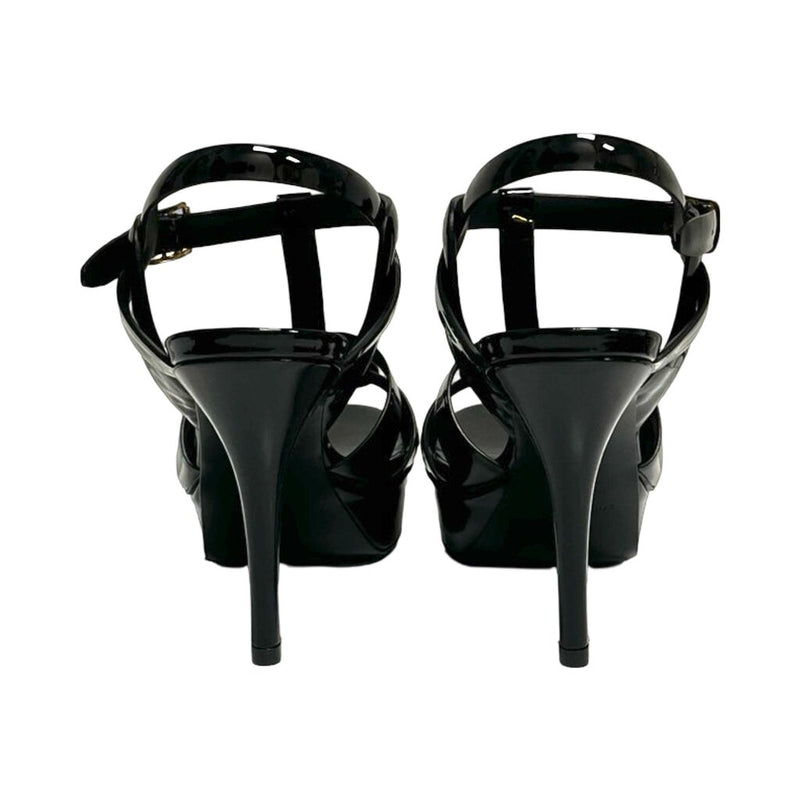 Saint Laurent "Tribute Patent T-Strap Platform" Heels - Size 37