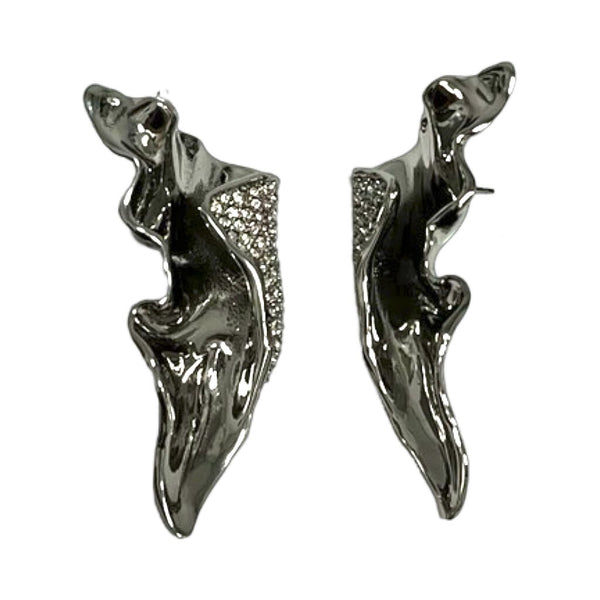 Alexis Bittar "Solanales Crystal Folded Mini Earring"