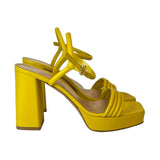 Gianvito Rossi Yellow Platform Heels - Size 37.5