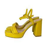 Gianvito Rossi Yellow Platform Heels - Size 37.5