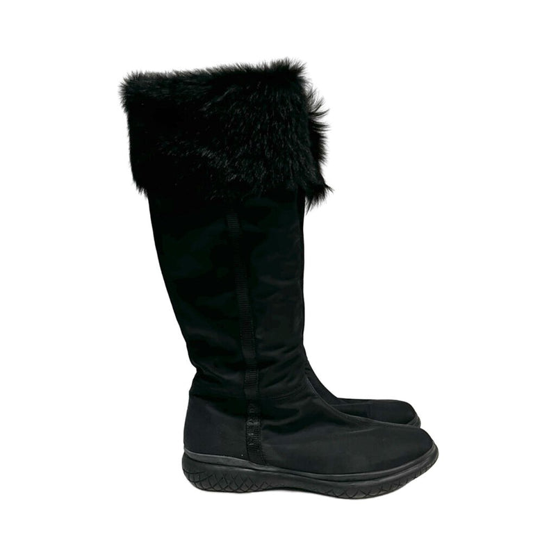 Prada Sport Faux Fur Boots - Size 40