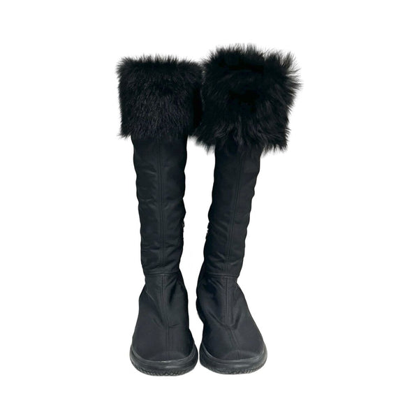 Prada Sport Faux Fur Boots - Size 40