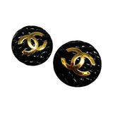 Chanel Black and Gold-tone Earrings