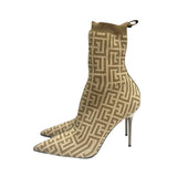 Balmain Monogram Sock Booties - Size 39