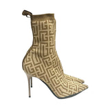 Balmain Monogram Sock Booties - Size 39