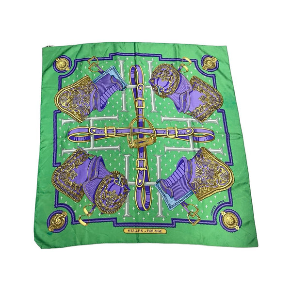 Vintage Hermes "Selles a Housse" Scarf