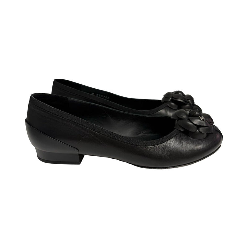 Chanel Camellia Flats - Size 37