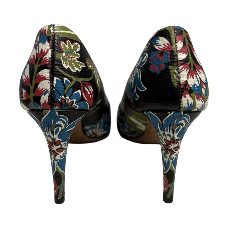 Prada Floral Print Heels - Size 36