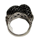 John Hardy "Black Sapphire & Spinel Classic Lava Ring" - Size 6