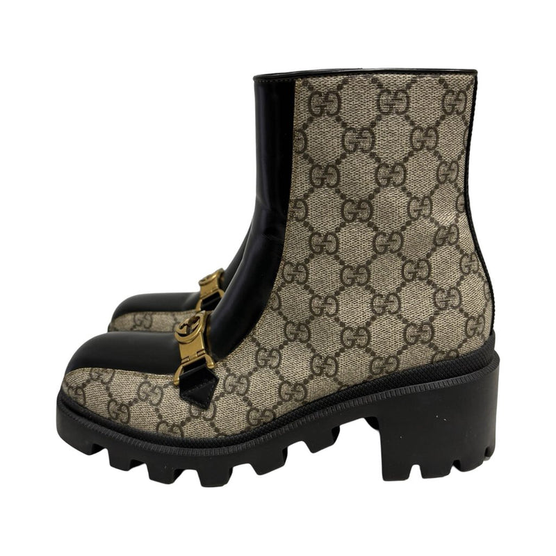 Gucci "GG Supreme Monogram" Boots - Size 37.5