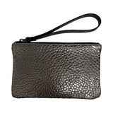 Brunello Cucinelli Metallic Silver Pouch