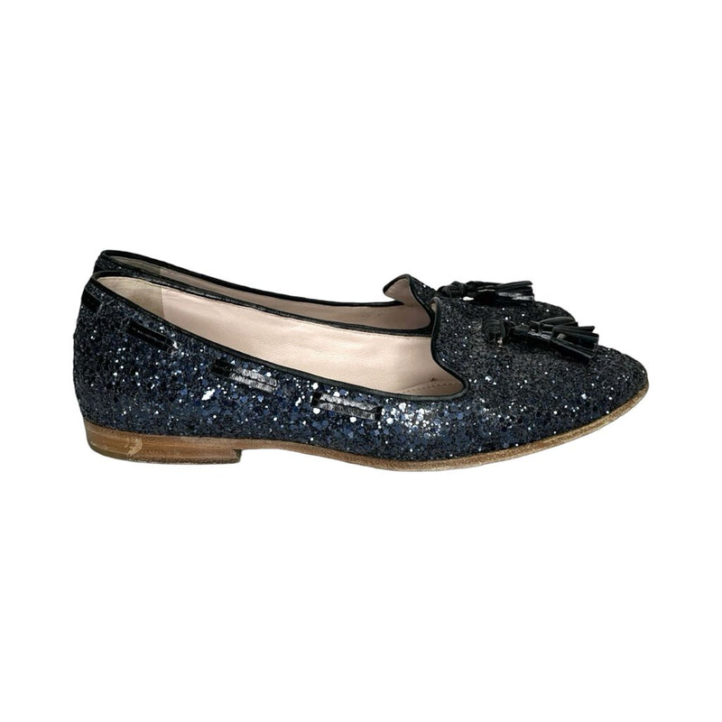 Miu Miu Glitter Flats - Size 37.5