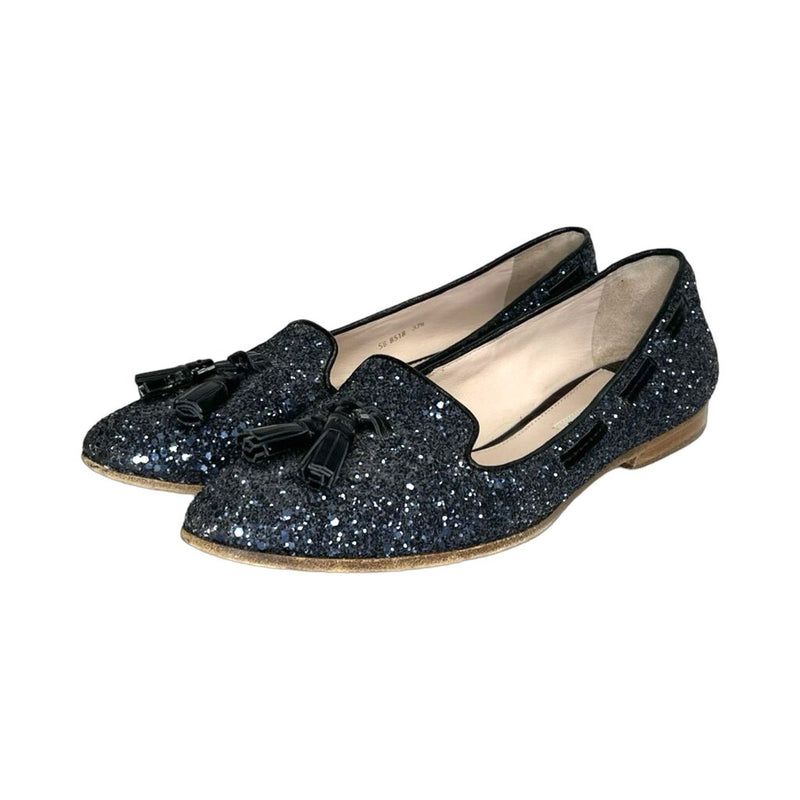 Miu Miu Glitter Flats - Size 37.5