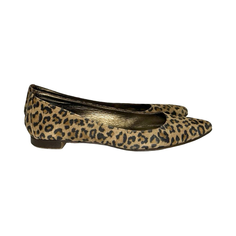 Manolo Blahnik Leopard Flats - Size 37.5