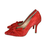 Boden Suede Bow Heels - Size 38