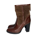 Chloe Leather & Suede Booties - Size 37