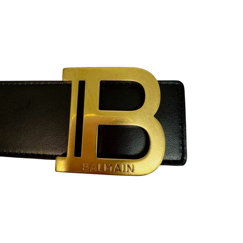 Balmain Leather B-Belt - Size 75