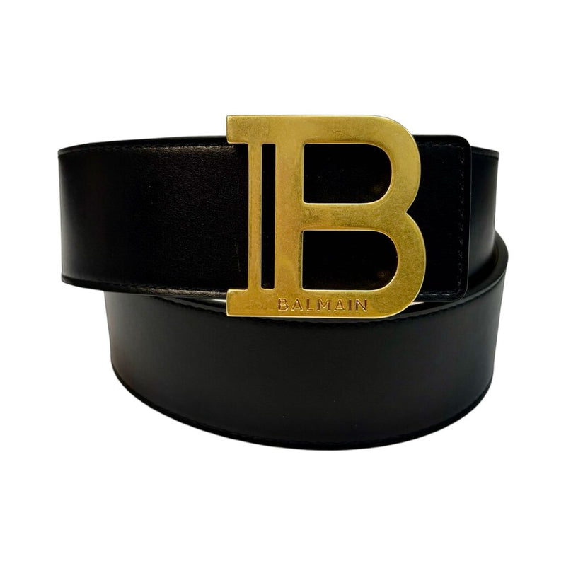 Balmain Leather B-Belt - Size 75