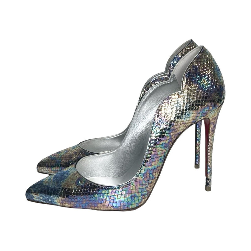 Christian Louboutin Metallic Heels - Size 38