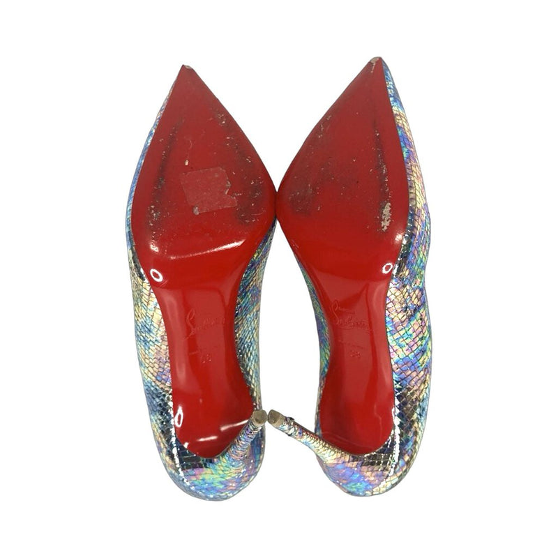 Christian Louboutin Metallic Heels - Size 38