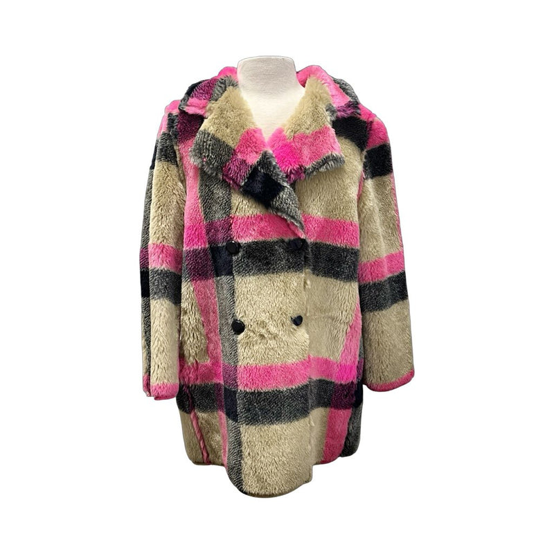 Vilagallo Faux Fur Coat - Size 38