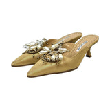 Manolo Blahnik Beaded Heels - Size 38