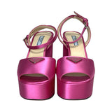 Prada Satin Hot Pink Heels - Size 37.5