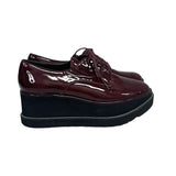 Stuart Weitzman Burgundy Platform Oxfords - Size 8