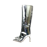 Schutz Patent Leather Boots - Size 7.5