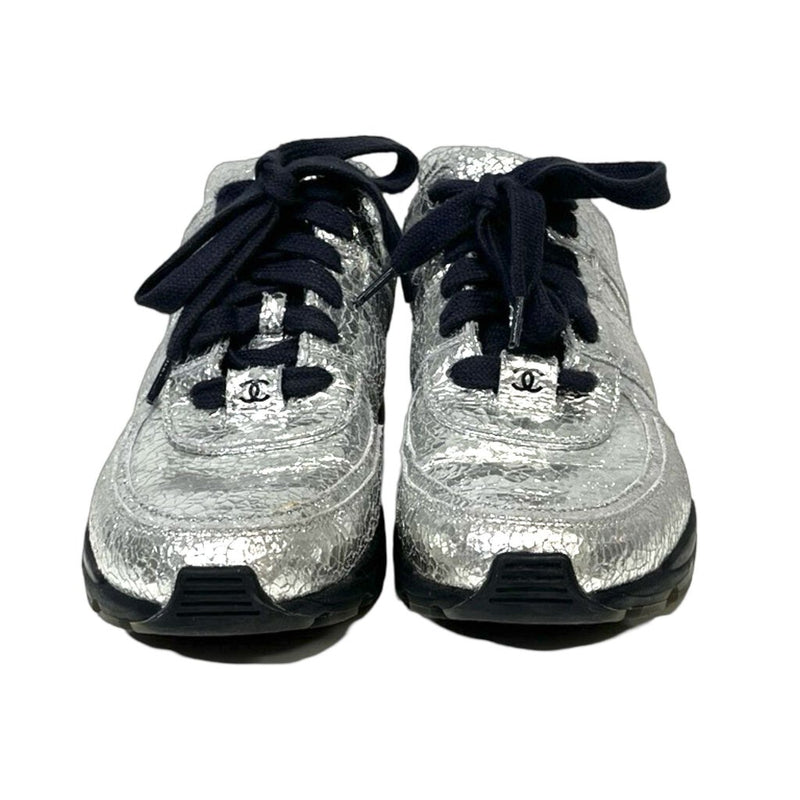 Chanel Patent Leather Sneakers - Size 37